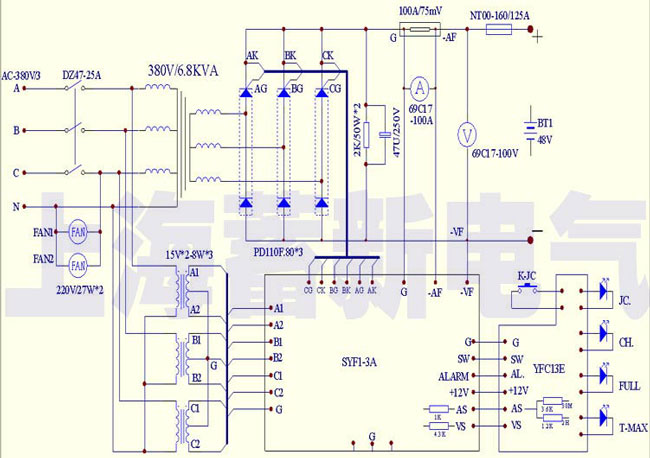 大功率充电机电路图
