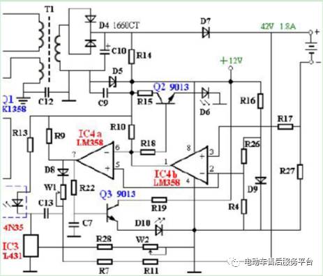 最权威电动车充电器电路图
