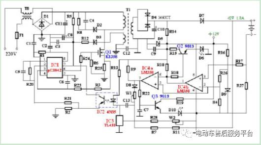 最权威电动车充电器电路图