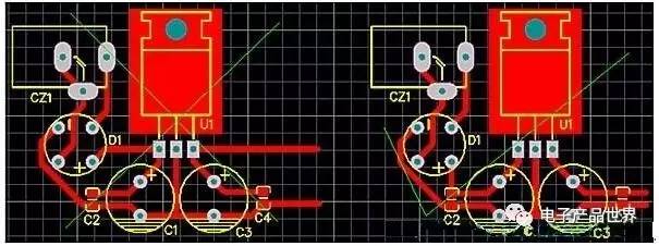 线性直流电源PCB图