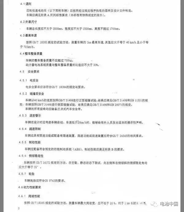 详解《四轮低速电动车-技术条件》对充电机充电动力蓄电池行业的深远影响 详解《四轮低速电动车-技术条件》对充电机充电动力蓄电池行业的深远影响