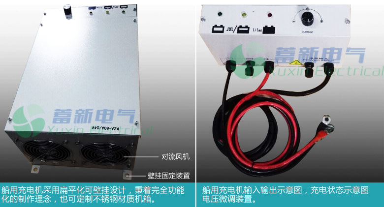 壁挂式船用充电器细节图