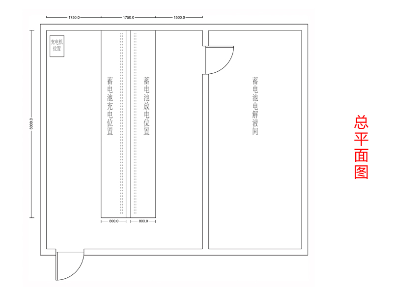 某驻藏部队充电房（台）改造项目平面图